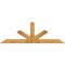 Ekena Millwork Saratoga Rough Sawn Timber Gable Bracket, Western Red Cedar, 96"W x 32"H x 6"D x 6"F, 8/12 Pitch GBW096X32X0606SAR00RWR - alternate 1